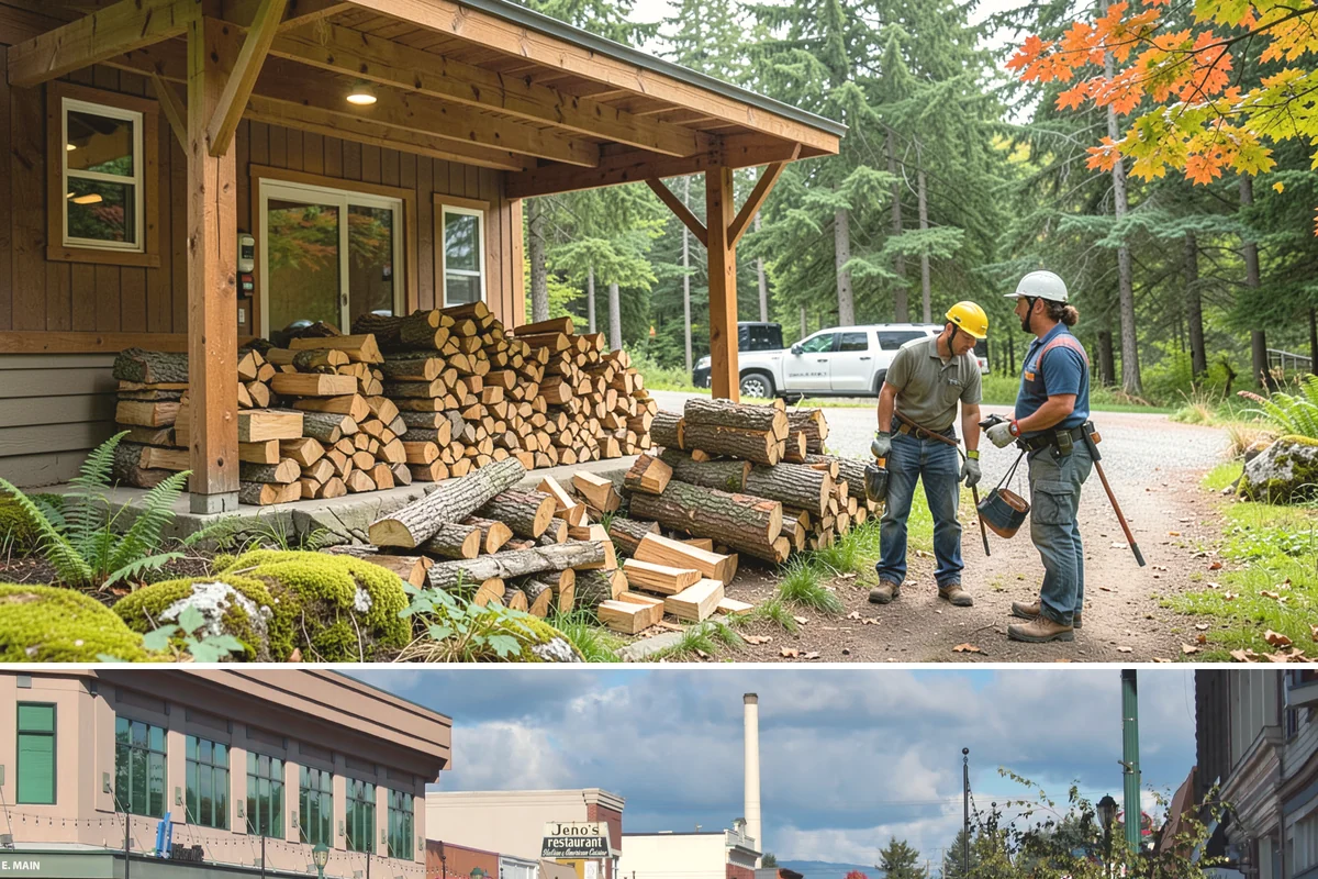 Locally Sourced Firewood in Monroe, Snohomish County, WA - A good choice in any season, with heightened demand as households stock local supply ahead of winter.