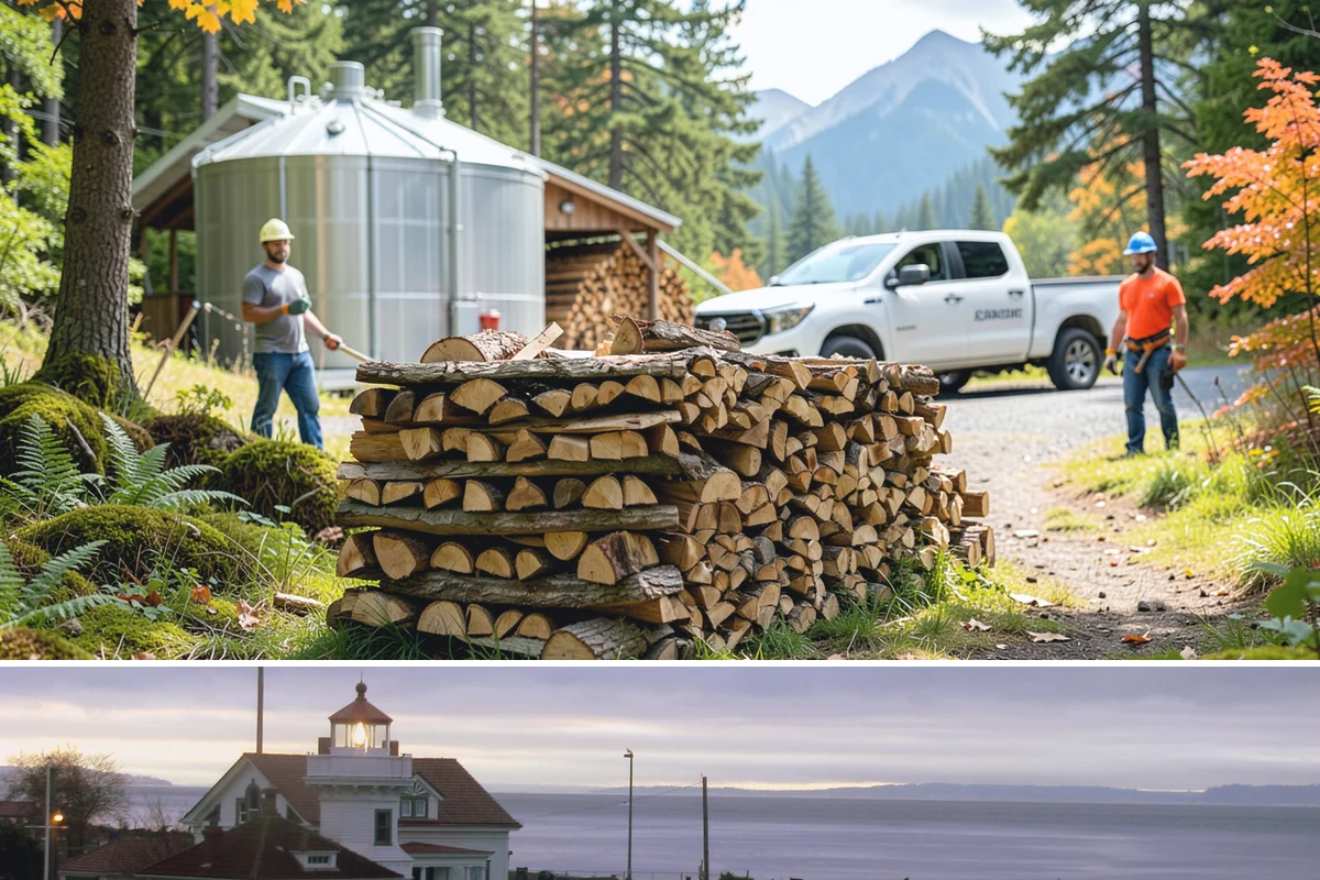 Locally Sourced Firewood in Mukilteo, Snohomish County, WA - A good choice in any season, with heightened demand as households stock local supply ahead of winter.