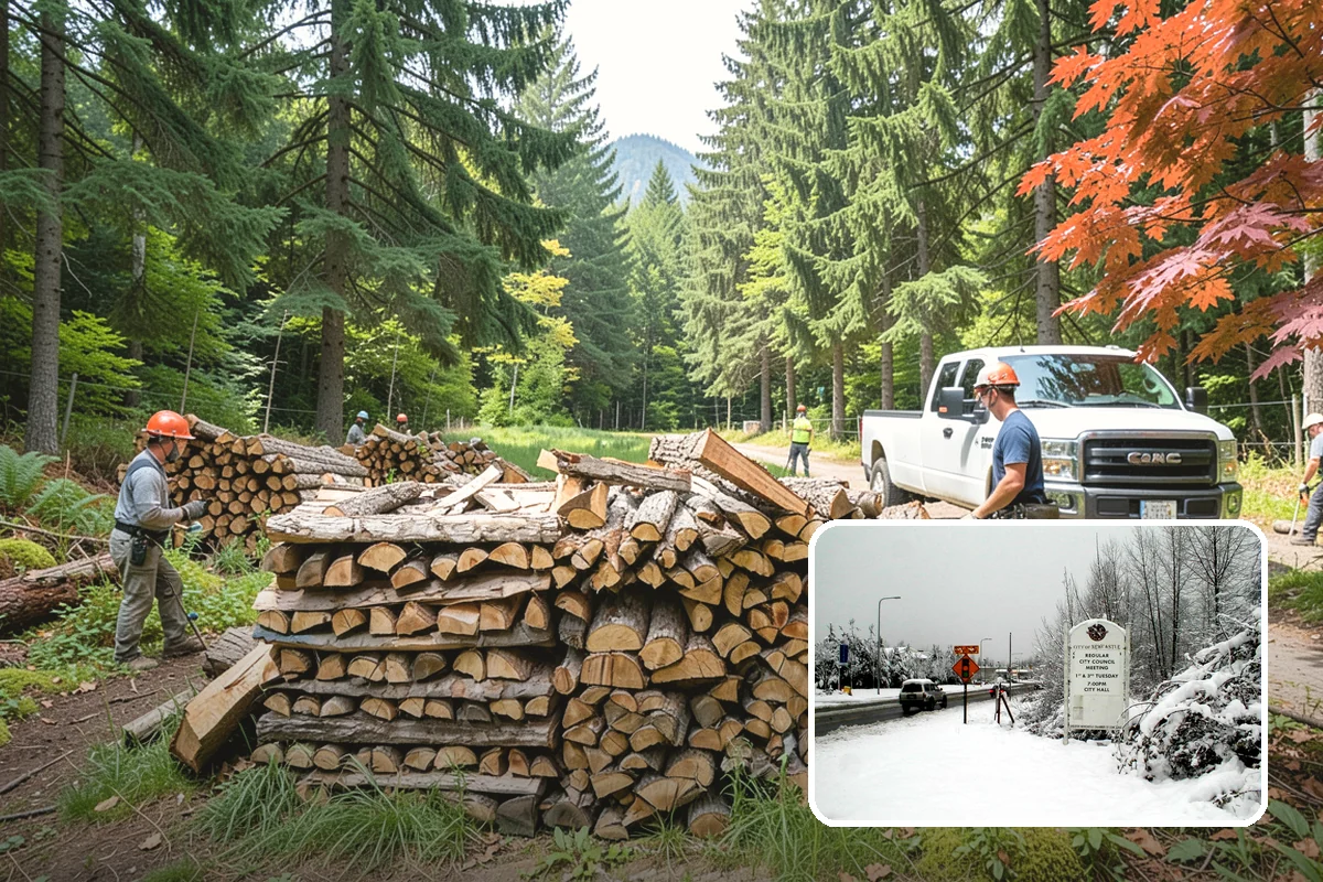 Locally Sourced Firewood in Newcastle, King County, WA - Keeps the supply chain short and regional