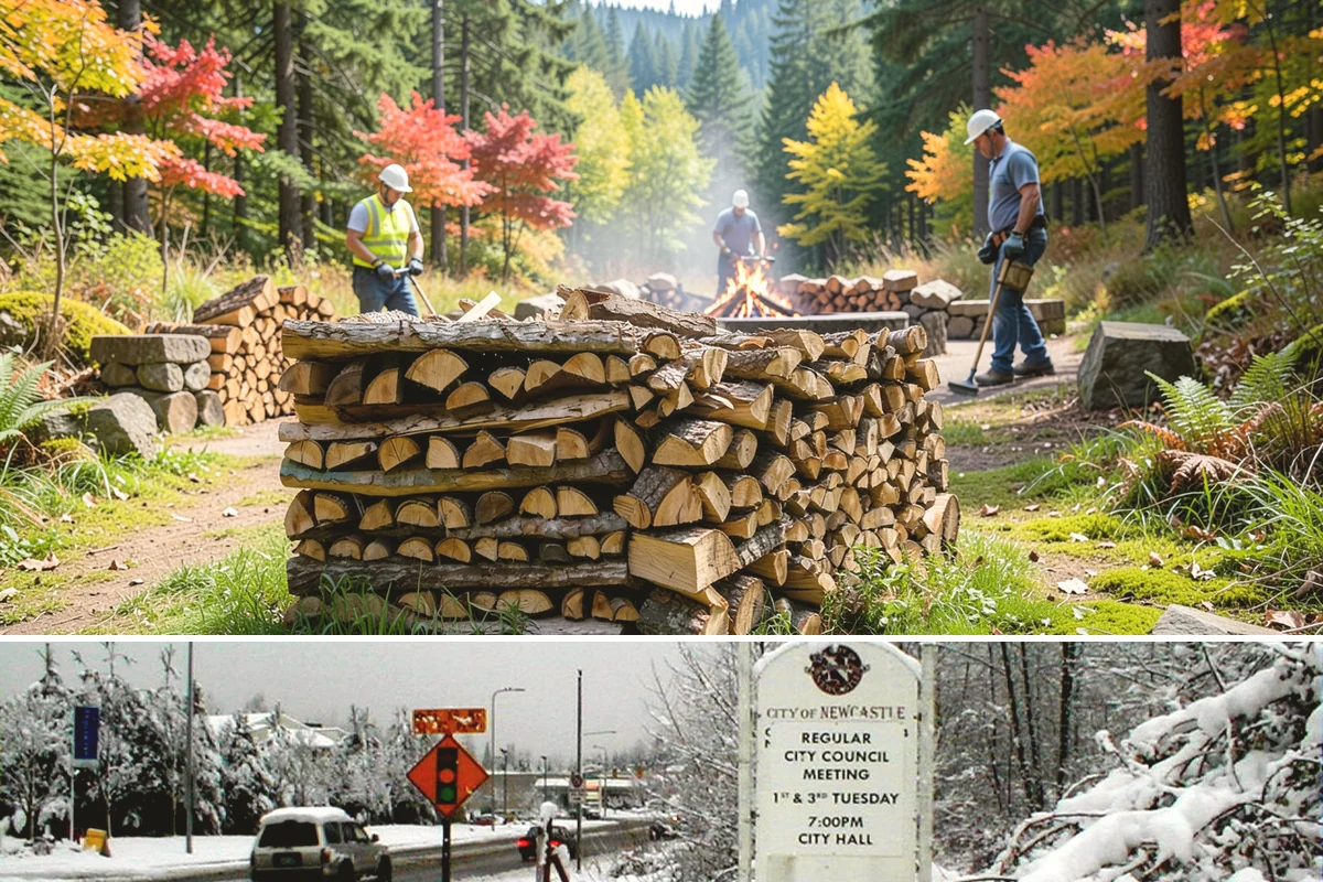 Locally Sourced Firewood in Newcastle, King County, WA - A good choice in any season, with heightened demand as households stock local supply ahead of winter.
