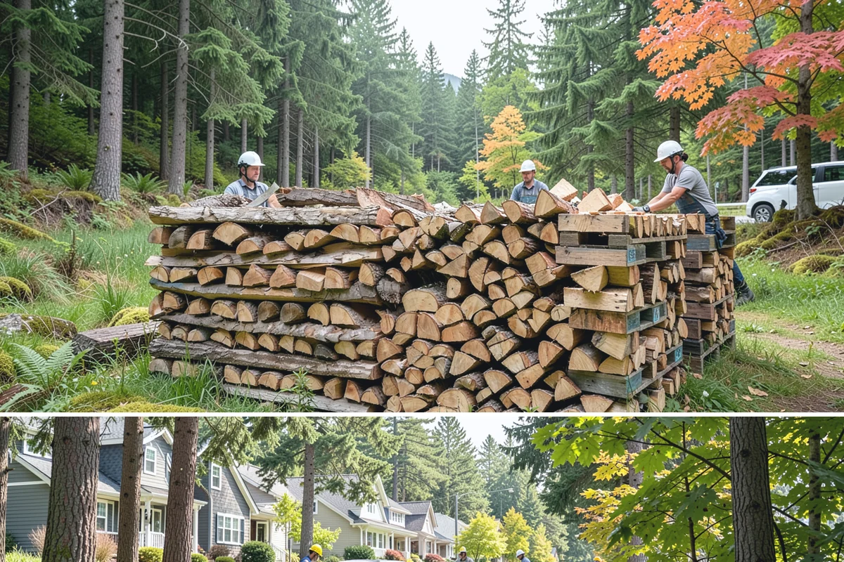 Locally Sourced Firewood in Normandy Park, King County, WA - A good choice in any season, with heightened demand as households stock local supply ahead of winter.