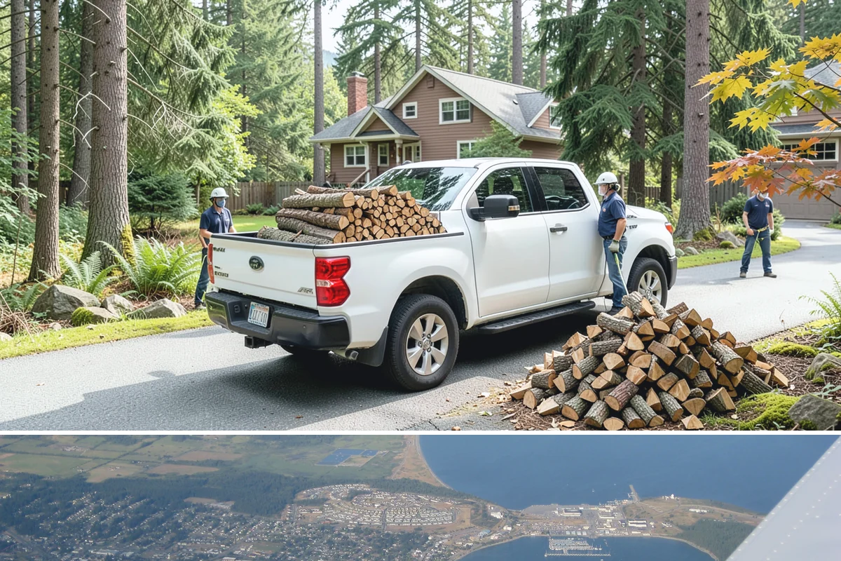 Locally Sourced Firewood in Oak Harbor, Island County, WA - A good choice in any season, with heightened demand as households stock local supply ahead of winter.