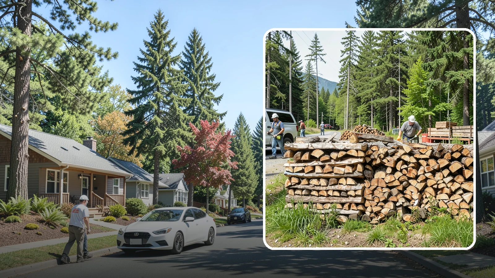 Locally Sourced Firewood in Orting, Pierce County, WA - We supply firewood gathered from right here in the Pacific Northwest, keeping the supply chain short and local.