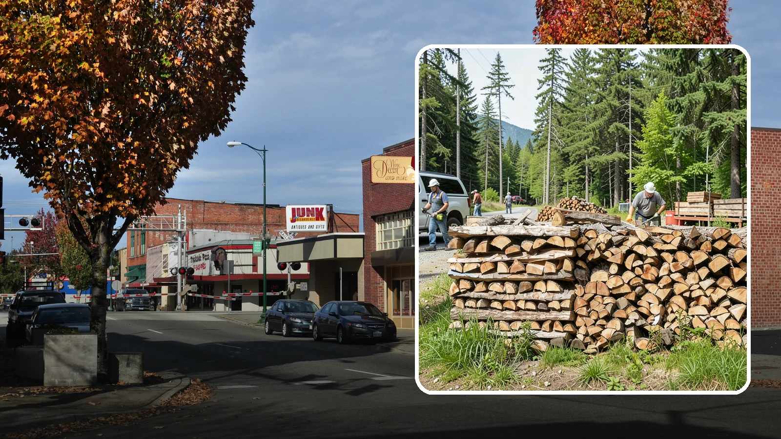 Locally Sourced Firewood in Puyallup, Pierce County, WA - We supply firewood gathered from right here in the Pacific Northwest, keeping the supply chain short and local.