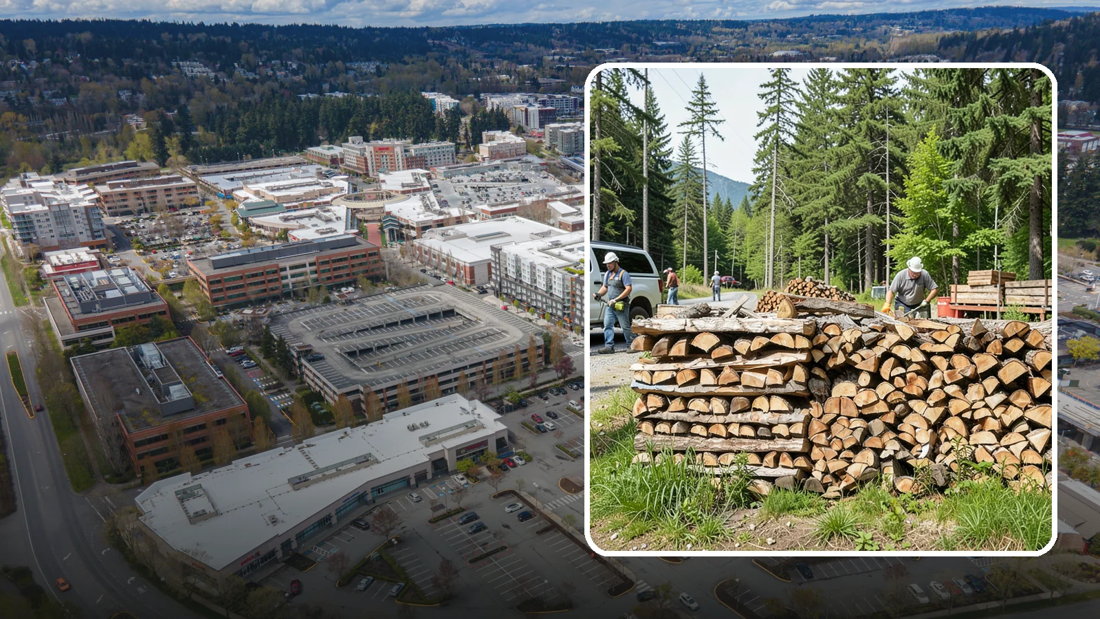 Locally Sourced Firewood in Redmond, King County, WA - We supply firewood gathered from right here in the Pacific Northwest, keeping the supply chain short and local.