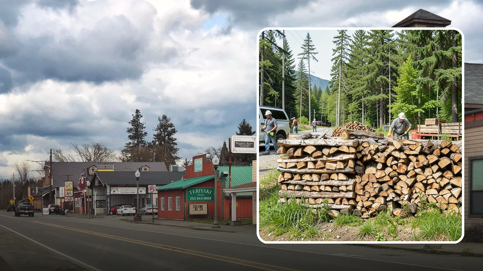 Locally Sourced Firewood in Roy, Pierce County, WA - We supply firewood gathered from right here in the Pacific Northwest, keeping the supply chain short and local.