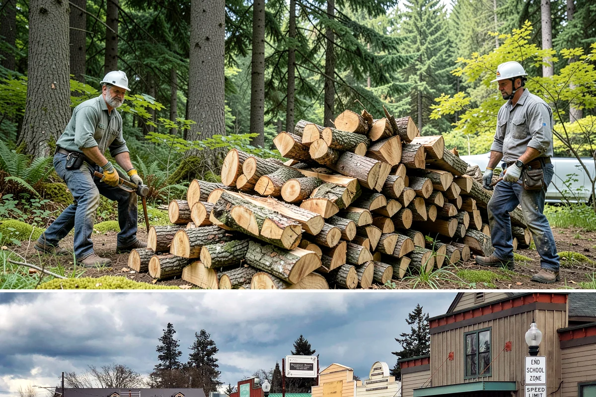 Locally Sourced Firewood in Roy, Pierce County, WA - A good choice in any season, with heightened demand as households stock local supply ahead of winter.