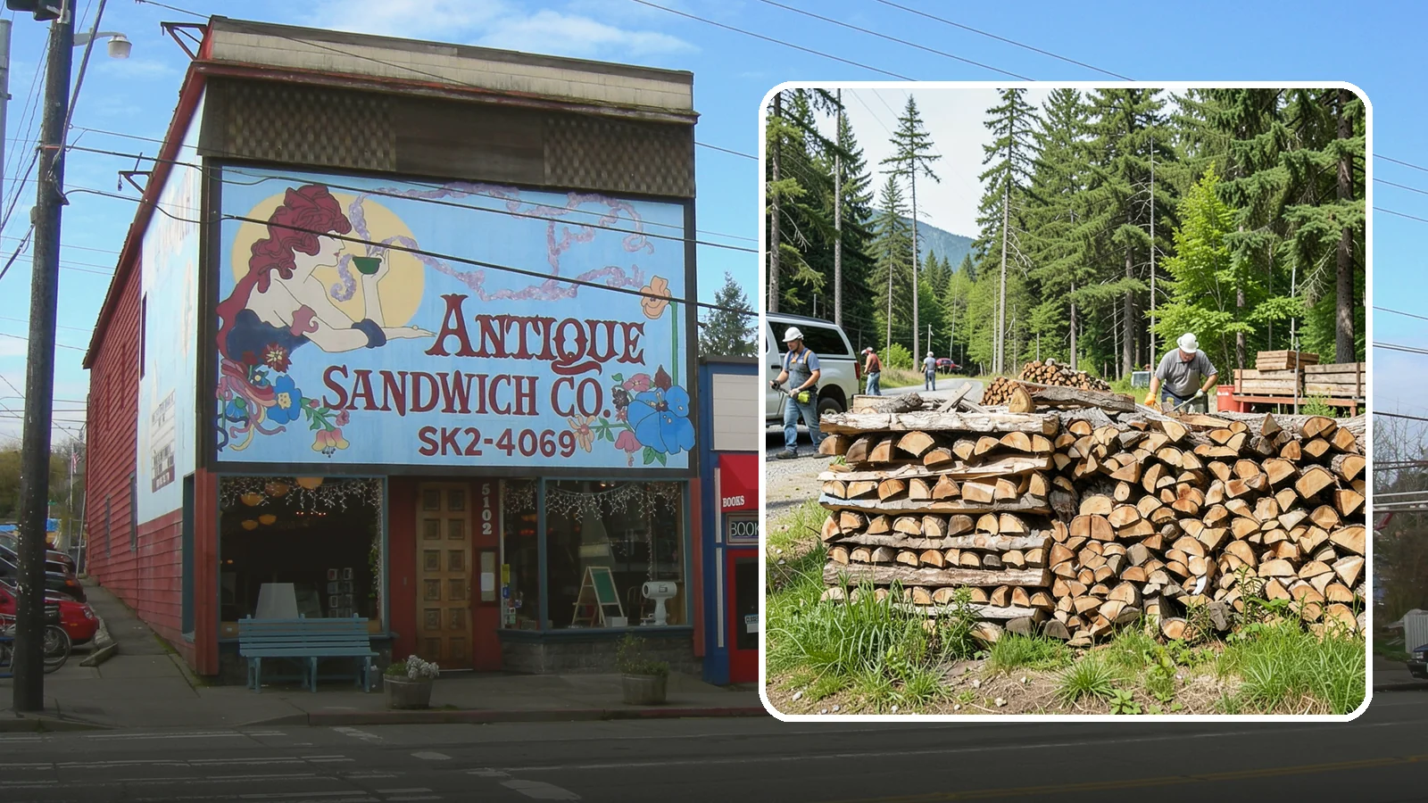 Locally Sourced Firewood in Ruston, Pierce County, WA - We supply firewood gathered from right here in the Pacific Northwest, keeping the supply chain short and local.