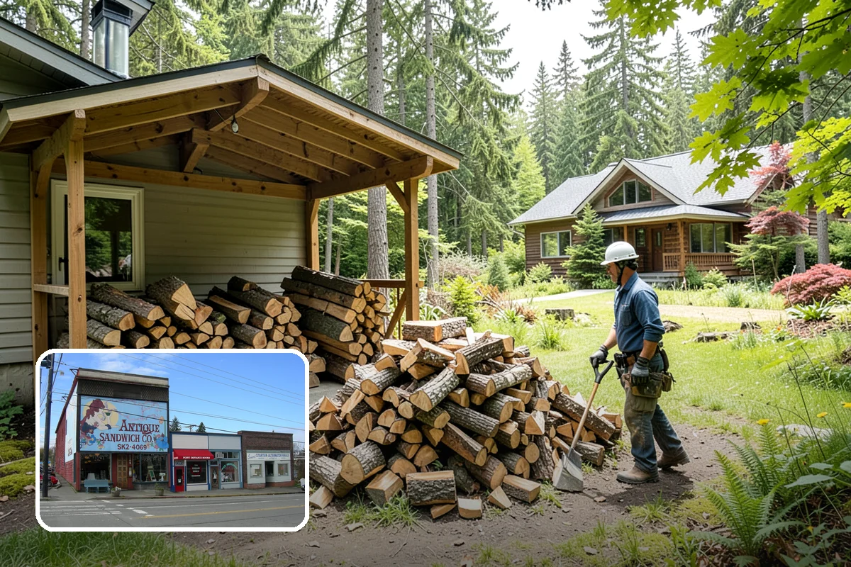 Locally Sourced Firewood in Ruston, Pierce County, WA - Keeps the supply chain short and regional