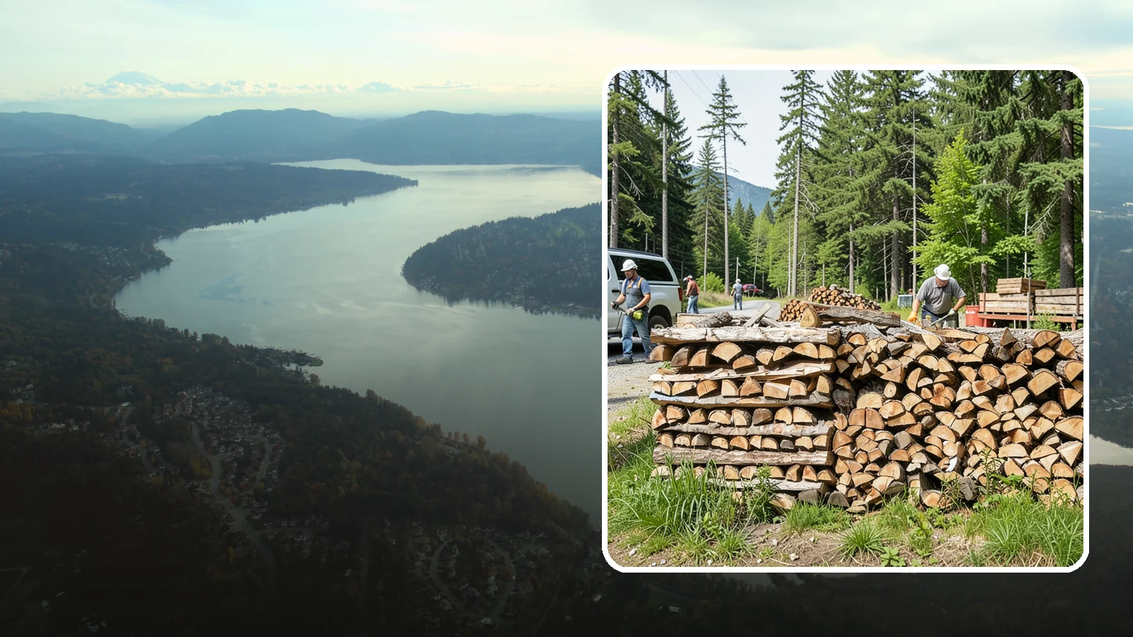 Locally Sourced Firewood in Sammamish, King County, WA - We supply firewood gathered from right here in the Pacific Northwest, keeping the supply chain short and local.