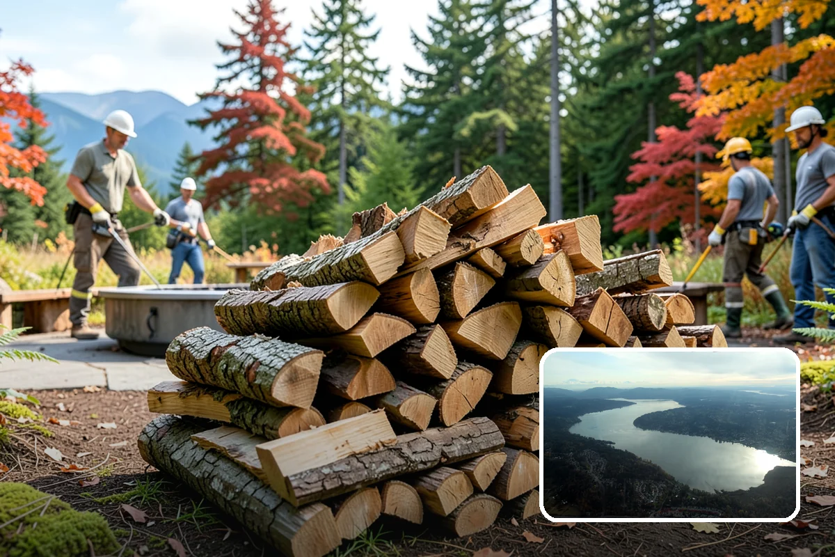 Locally Sourced Firewood in Sammamish, King County, WA - Keeps the supply chain short and regional