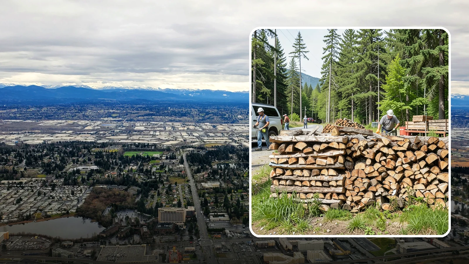 Locally Sourced Firewood in SeaTac, WA - We supply firewood gathered from right here in the Pacific Northwest, keeping the supply chain short and local.