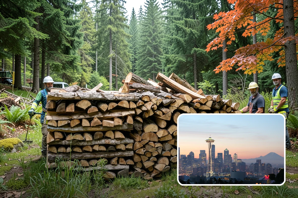 Locally Sourced Firewood in Seattle, King County, WA - Keeps the supply chain short and regional