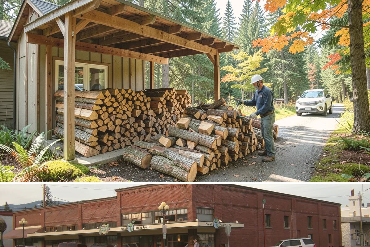 Locally Sourced Firewood in Sedro-Woolley, Skagit County, WA - A good choice in any season, with heightened demand as households stock local supply ahead of winter.