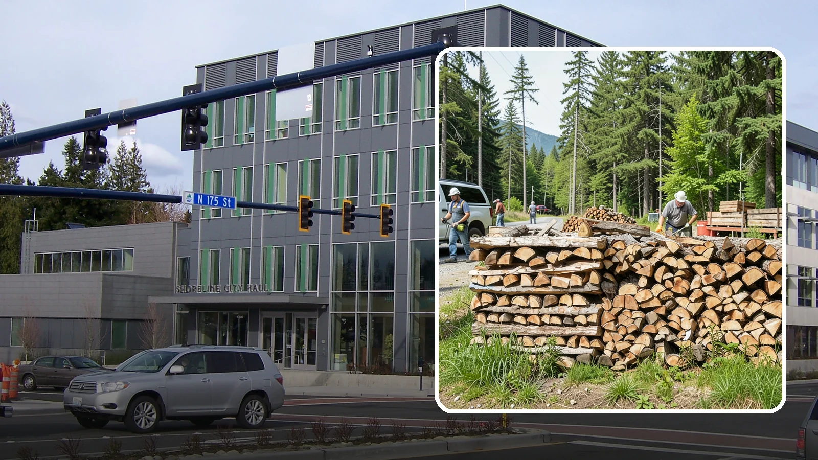 Locally Sourced Firewood in Shoreline, King County, WA - We supply firewood gathered from right here in the Pacific Northwest, keeping the supply chain short and local.