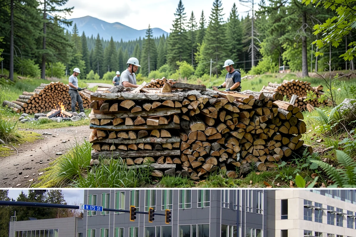 Locally Sourced Firewood in Shoreline, King County, WA - A good choice in any season, with heightened demand as households stock local supply ahead of winter.