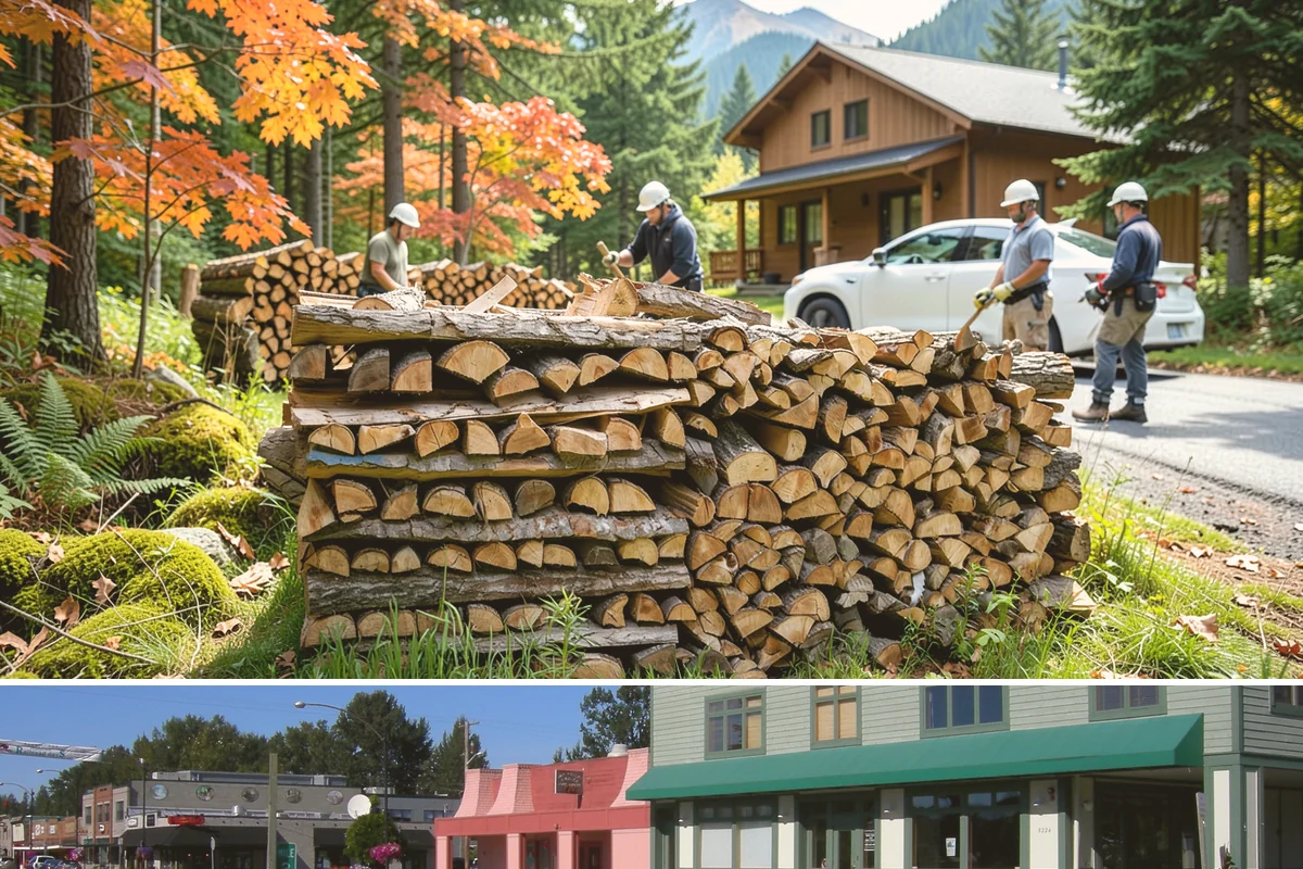 Locally Sourced Firewood in Snoqualmie, King County, WA - A good choice in any season, with heightened demand as households stock local supply ahead of winter.