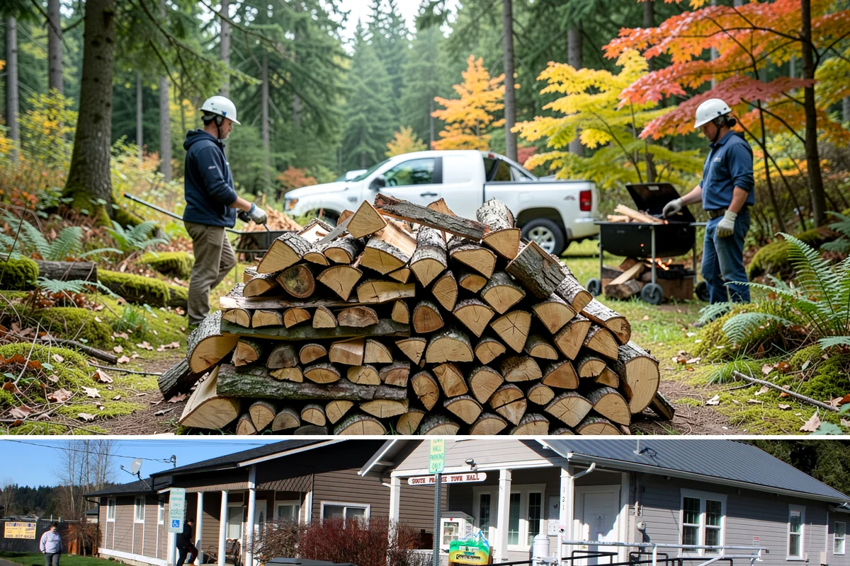 Locally Sourced Firewood in South Prairie, Pierce County, WA - A good choice in any season, with heightened demand as households stock local supply ahead of winter.