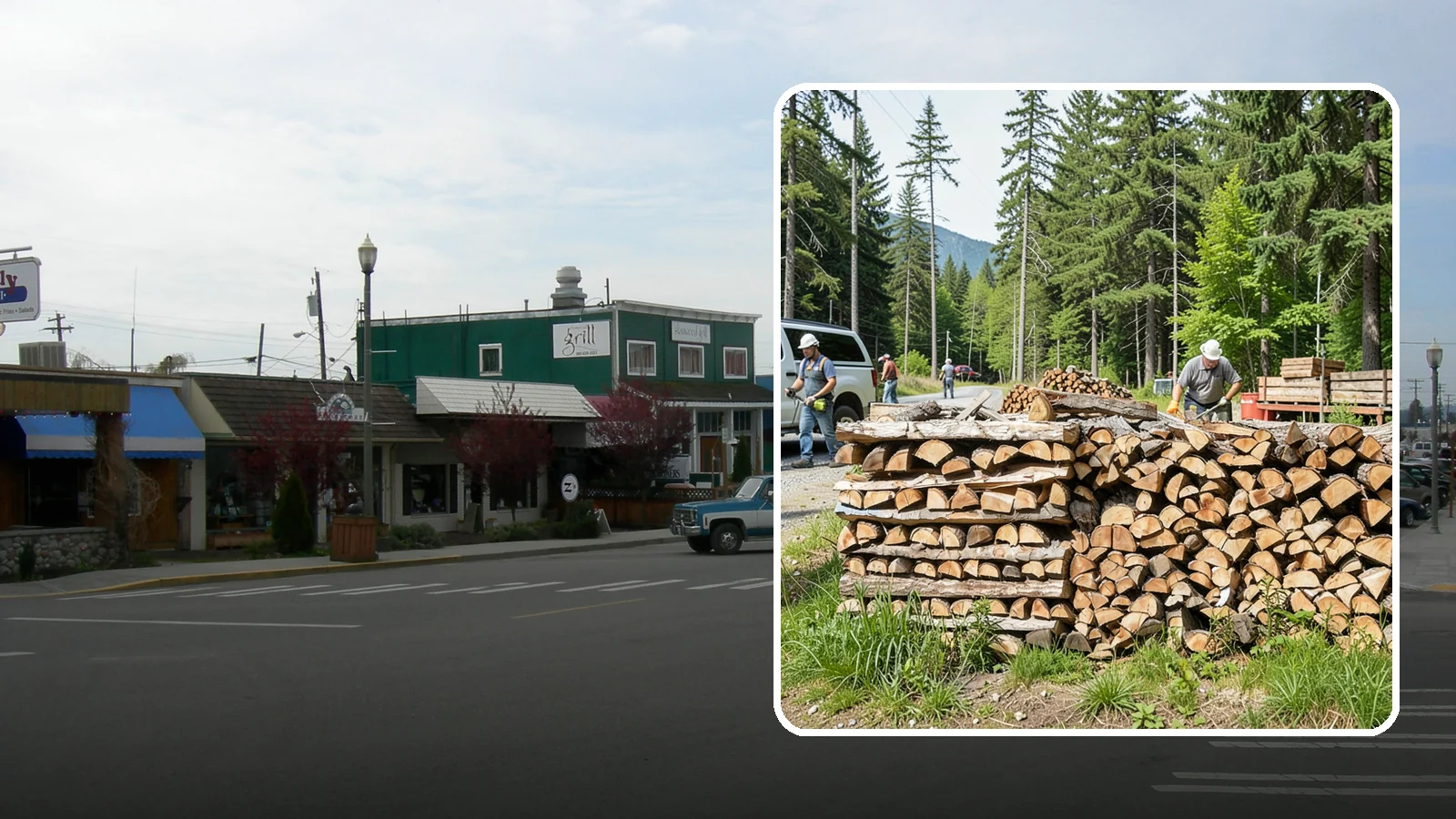 Locally Sourced Firewood in Stanwood, Snohomish County, WA - We supply firewood gathered from right here in the Pacific Northwest, keeping the supply chain short and local.