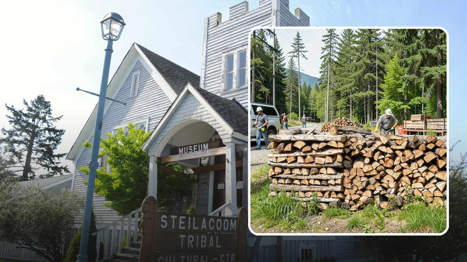 Locally Sourced Firewood in Steilacoom, Pierce County, WA - We supply firewood gathered from right here in the Pacific Northwest, keeping the supply chain short and local.