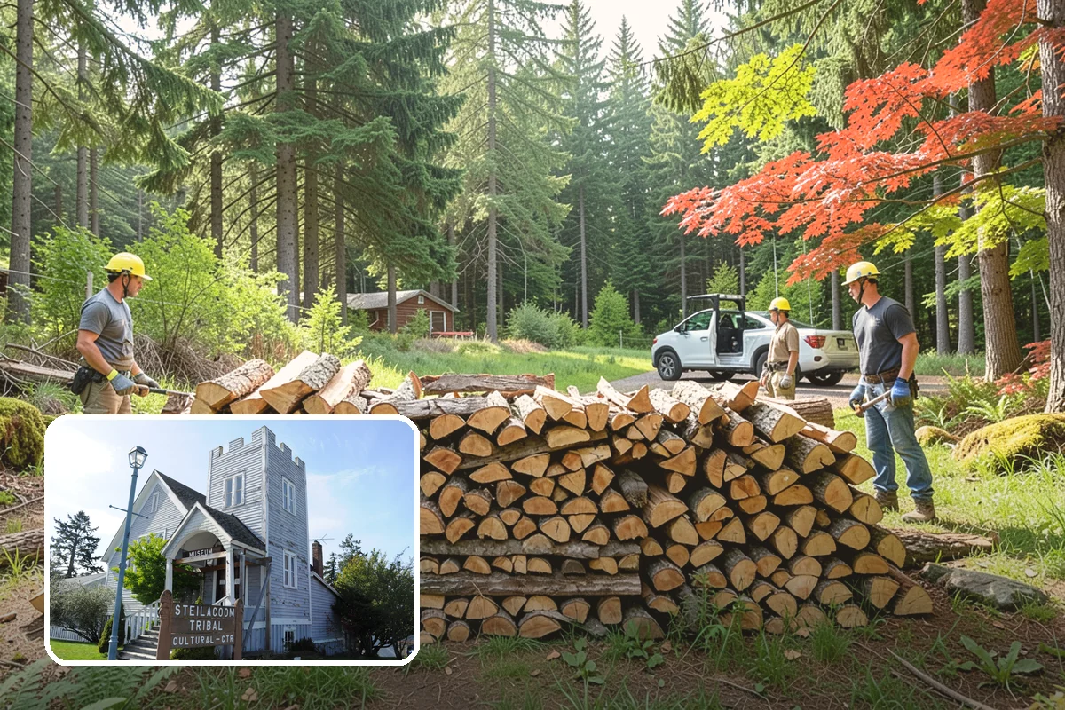 Locally Sourced Firewood in Steilacoom, Pierce County, WA - Keeps the supply chain short and regional