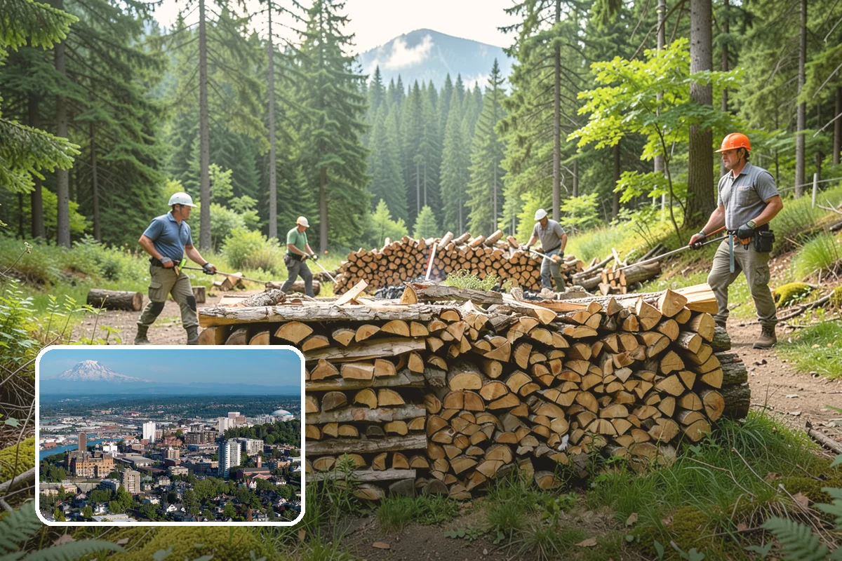 Locally Sourced Firewood in Tacoma, Pierce County, WA - Keeps the supply chain short and regional