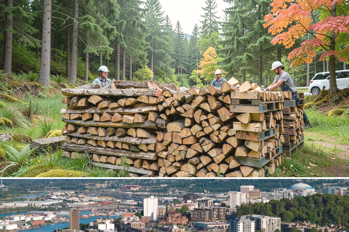 Locally Sourced Firewood in Tacoma, Pierce County, WA - A good choice in any season, with heightened demand as households stock local supply ahead of winter.