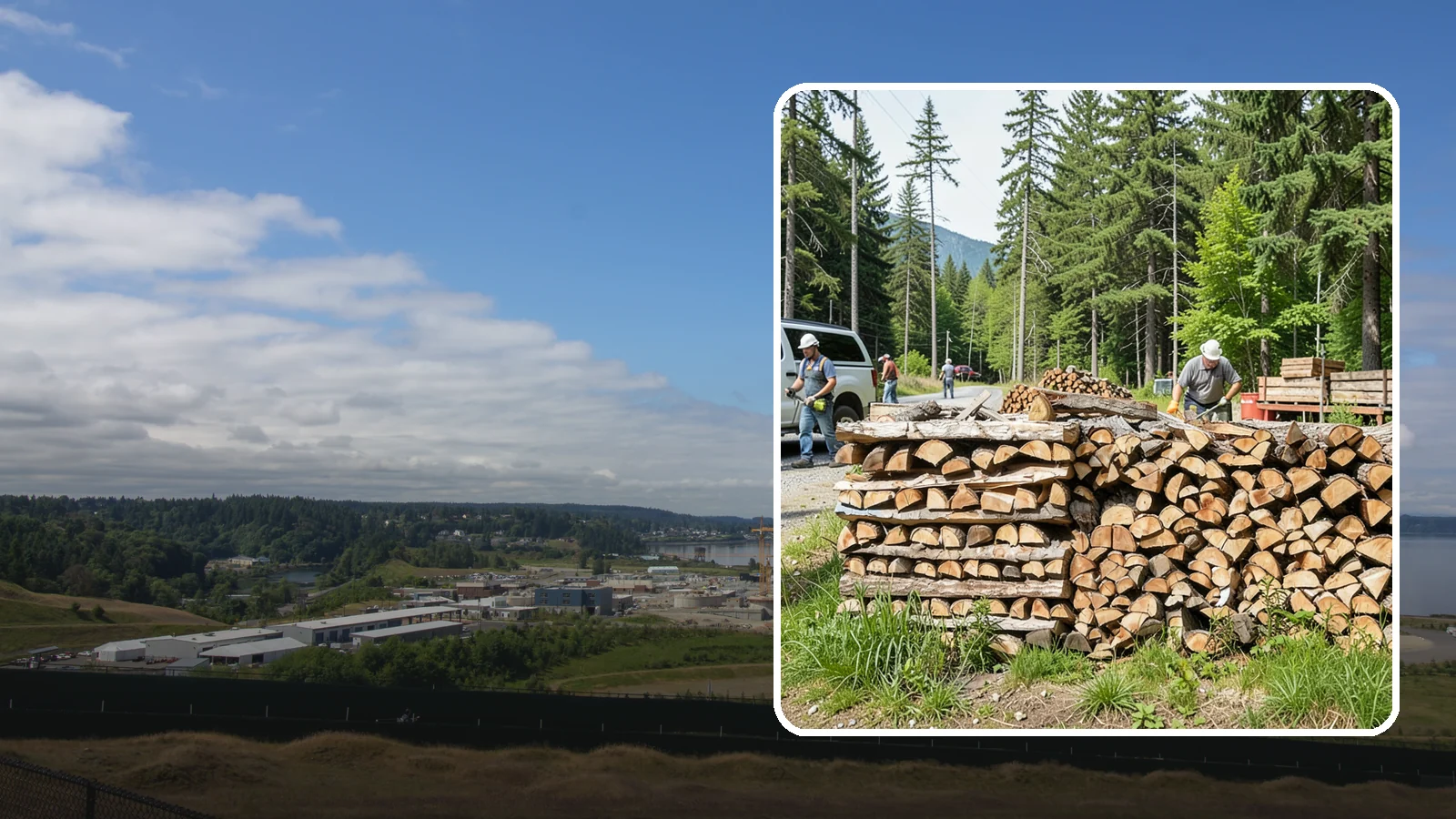 Locally Sourced Firewood in University Place, Pierce County, WA - We supply firewood gathered from right here in the Pacific Northwest, keeping the supply chain short and local.