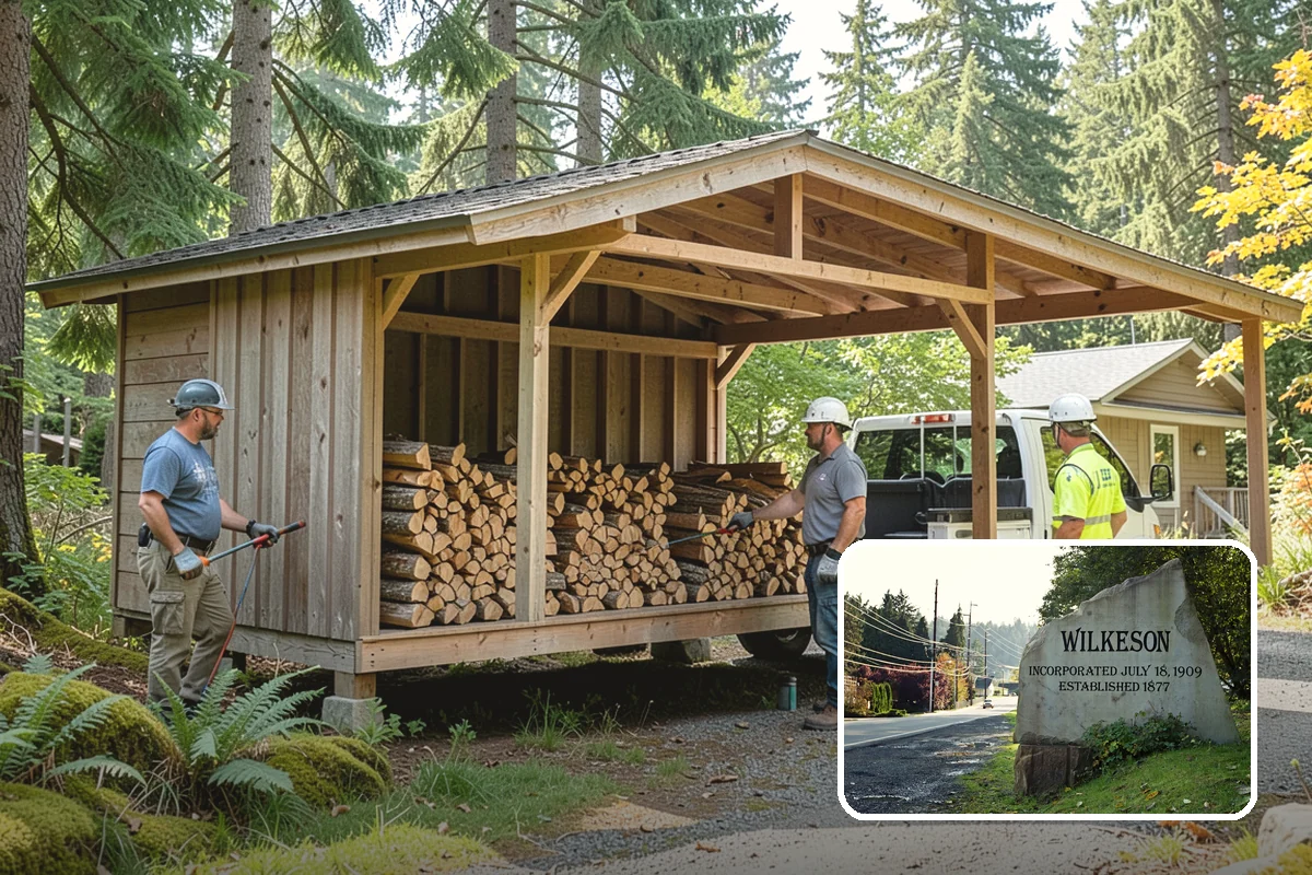Locally Sourced Firewood in Wilkeson, Pierce County, WA - Keeps the supply chain short and regional