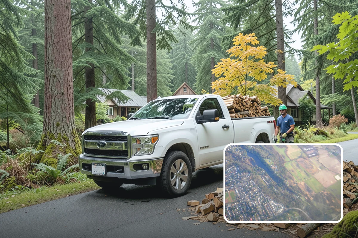 Log Bucking Service in Algona, King County, WA - Cuts long logs into workable firewood rounds