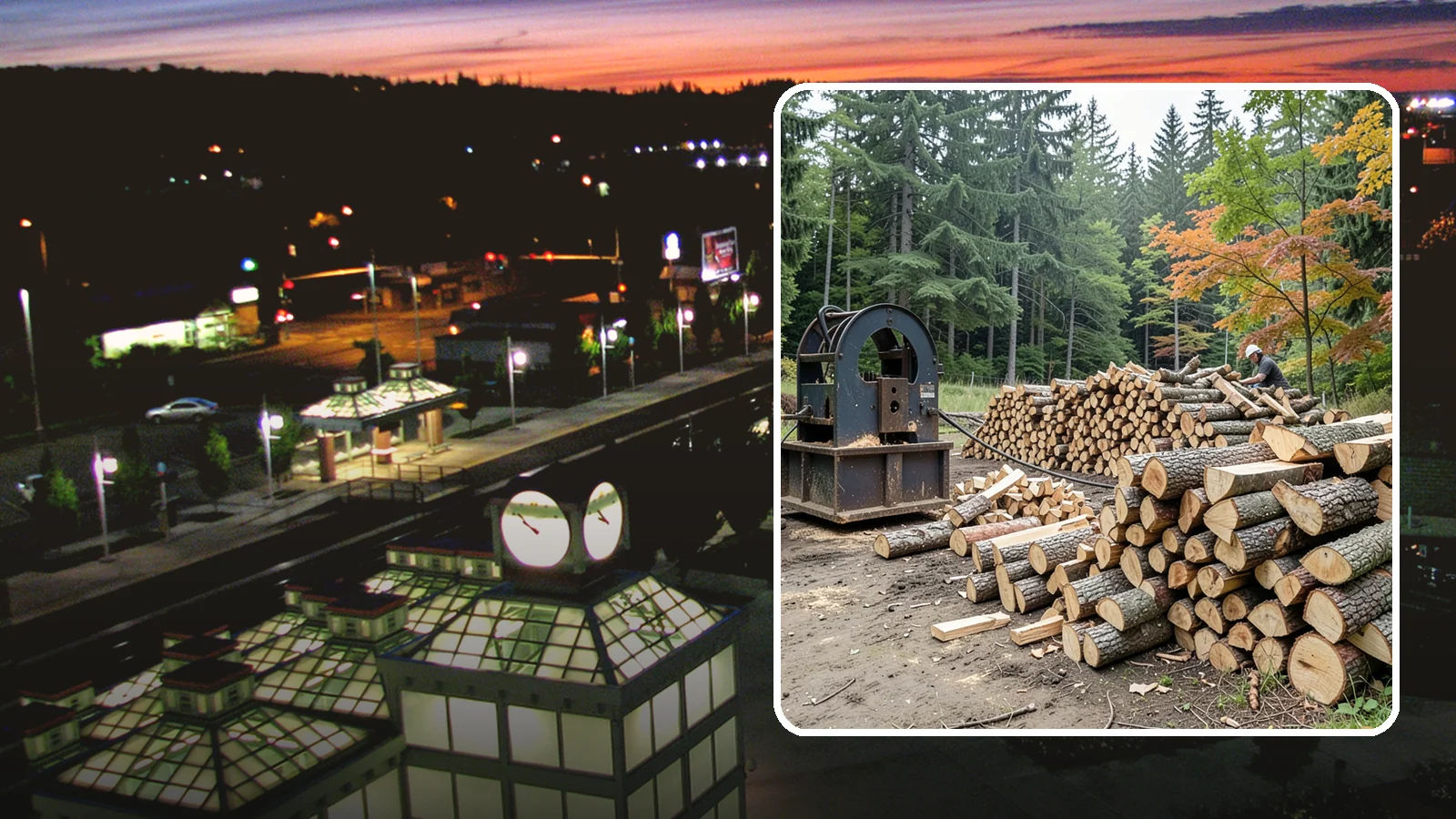 Log Bucking Service in Auburn, King County, WA - We cut your long logs down to firewood-length rounds, sized for splitting, stacking, and your stove or fireplace.