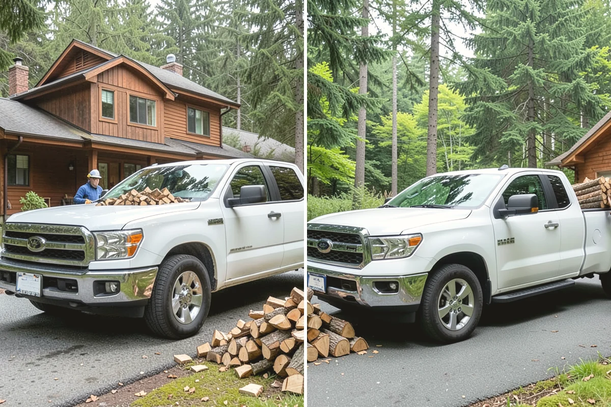 Log Bucking Service in Burlington, Skagit County, WA - Measure and confirm your target round length