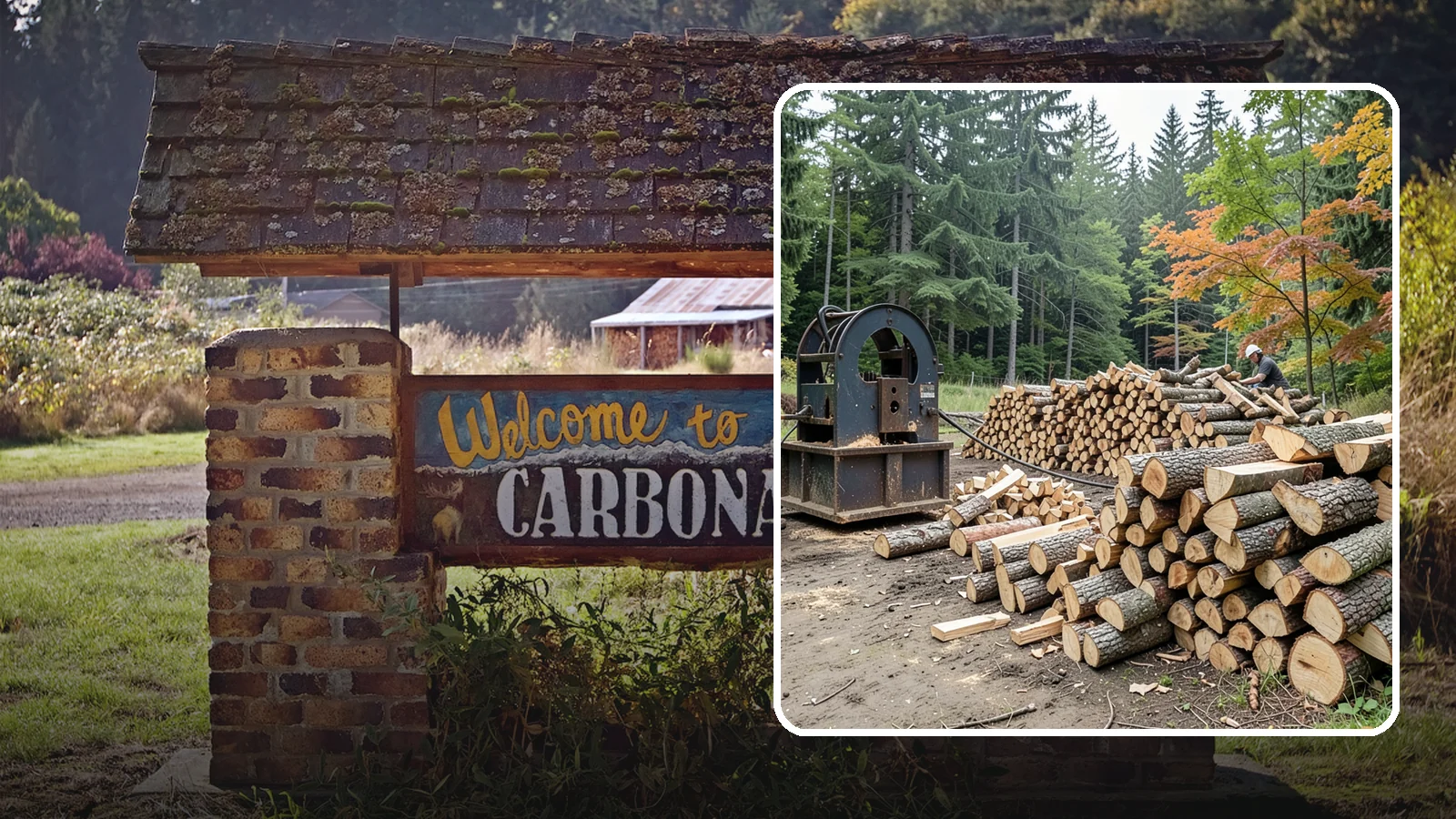 Log Bucking Service in Carbonado, Pierce County, WA - We cut your long logs down to firewood-length rounds, sized for splitting, stacking, and your stove or fireplace.