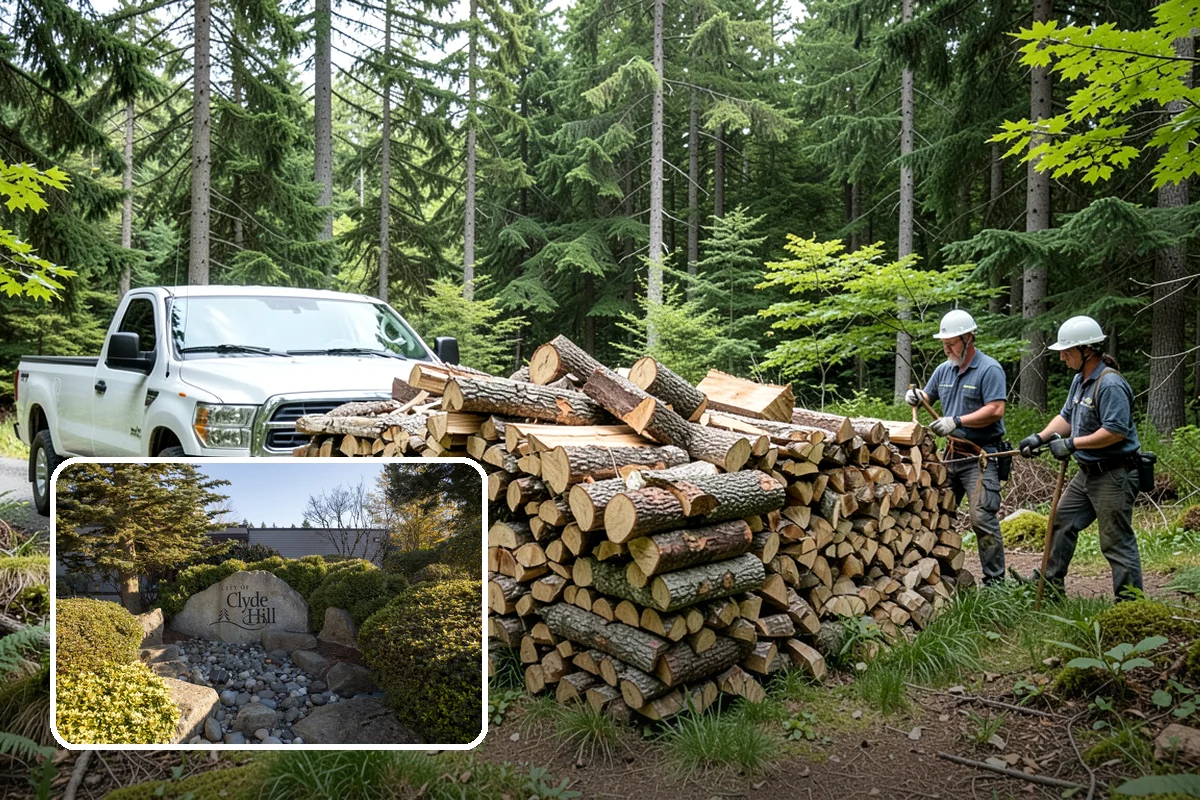 Log Bucking Service in Clyde Hill, King County, WA - Cuts long logs into workable firewood rounds