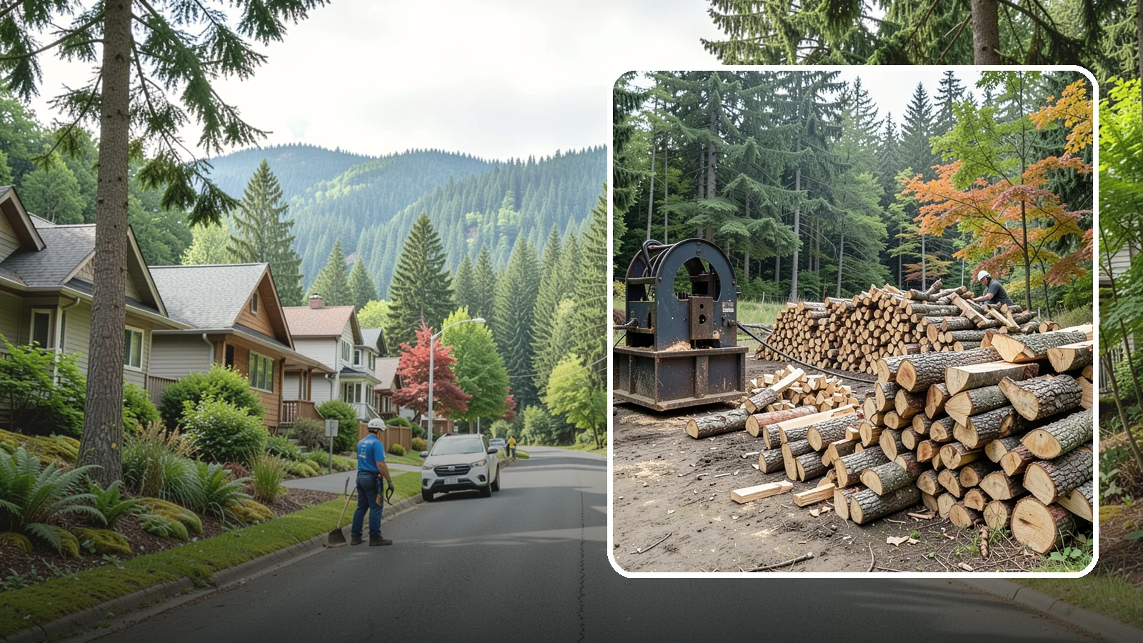 Log Bucking Service in Darrington, WA - We cut your long logs down to firewood-length rounds, sized for splitting, stacking, and your stove or fireplace.