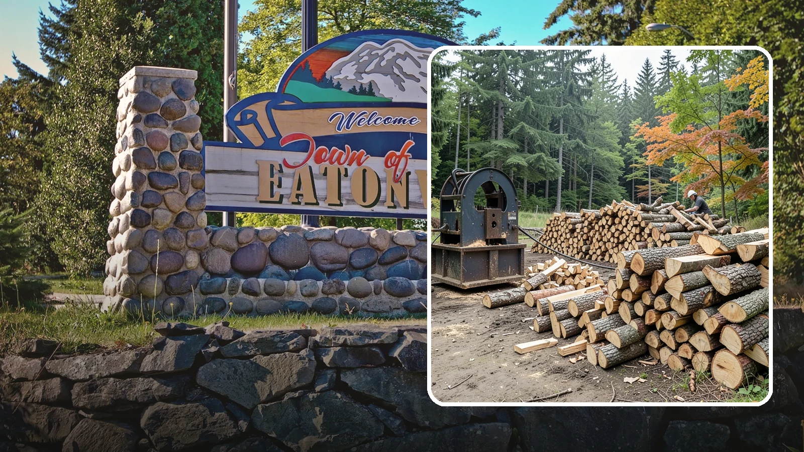 Log Bucking Service in Eatonville, WA - We cut your long logs down to firewood-length rounds, sized for splitting, stacking, and your stove or fireplace.