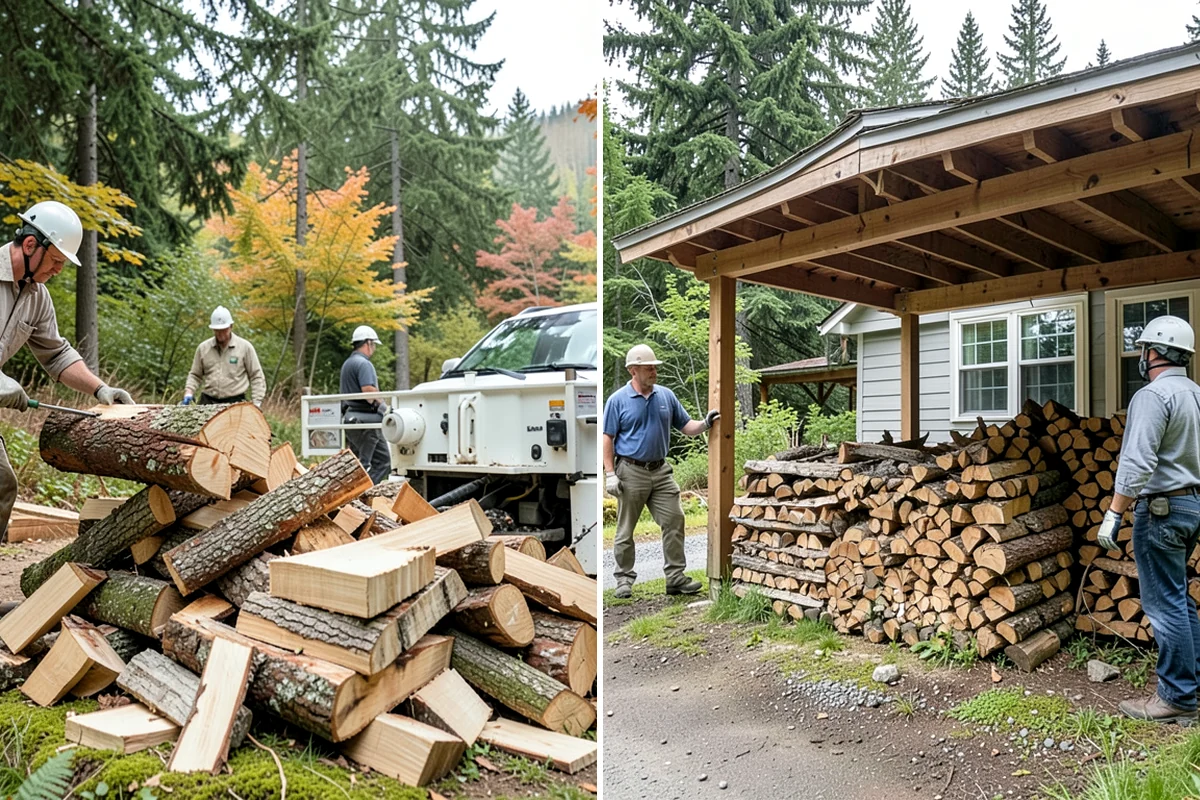 Log Bucking Service in Lake Forest Park, King County, WA - Measure and confirm your target round length