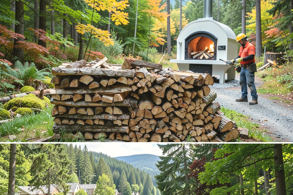 Log Bucking Service in Lake Forest Park, King County, WA - This works year-round, though many book after fall and winter storms drop trees that need bucking into rounds.