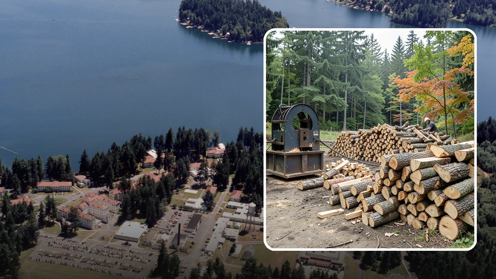 Log Bucking Service in Lakewood, Pierce County, WA - We cut your long logs down to firewood-length rounds, sized for splitting, stacking, and your stove or fireplace.