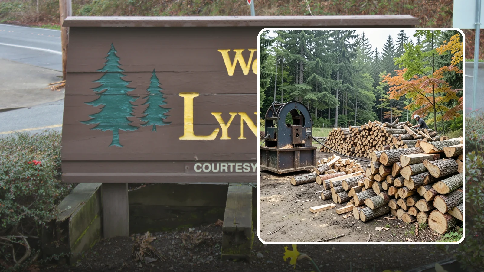 Log Bucking Service in Lynnwood, Snohomish County, WA - We cut your long logs down to firewood-length rounds, sized for splitting, stacking, and your stove or fireplace.
