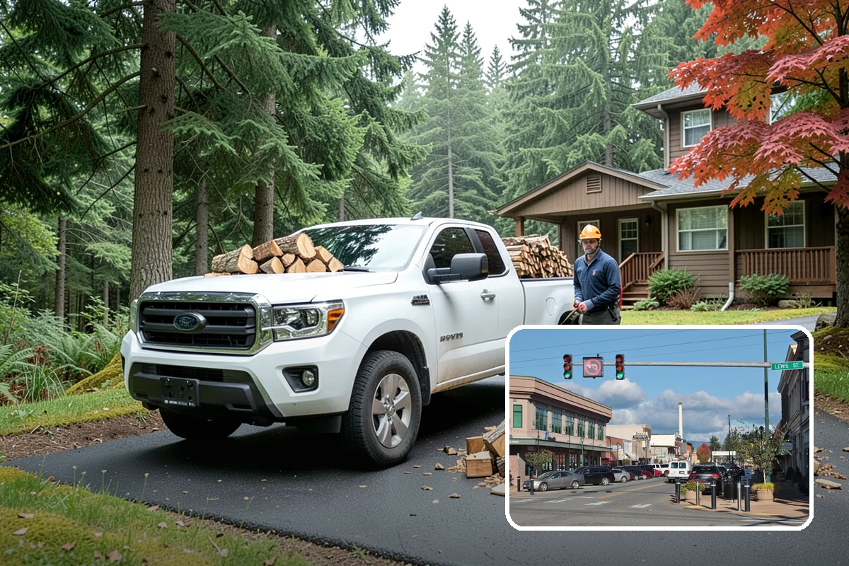 Log Bucking Service in Monroe, Snohomish County, WA - Cuts long logs into workable firewood rounds