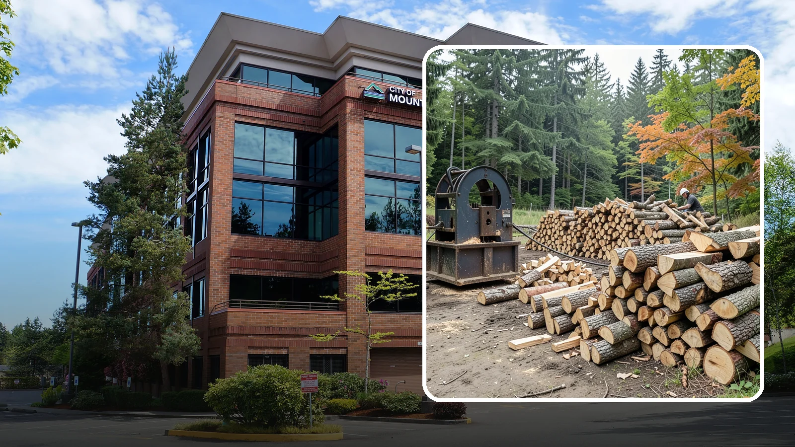Log Bucking Service in Mountlake Terrace, Snohomish County, WA - We cut your long logs down to firewood-length rounds, sized for splitting, stacking, and your stove or fireplace.