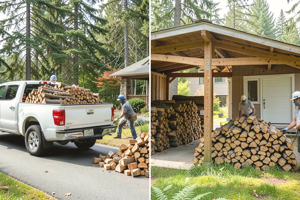 Log Bucking Service in Mukilteo, Snohomish County, WA - Measure and confirm your target round length