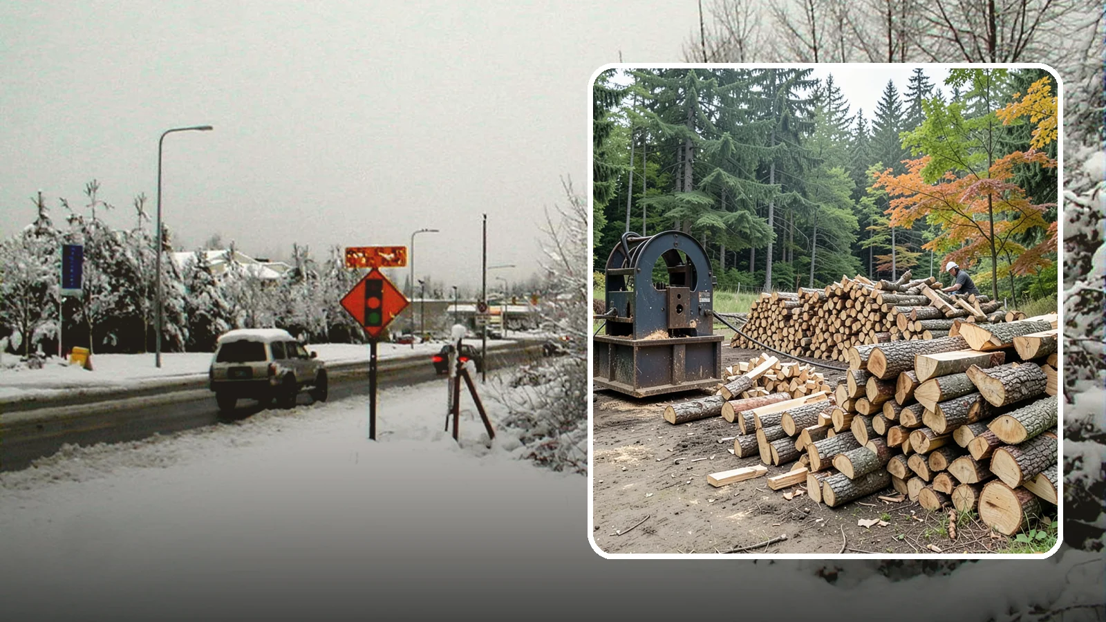 Log Bucking Service in Newcastle, King County, WA - We cut your long logs down to firewood-length rounds, sized for splitting, stacking, and your stove or fireplace.