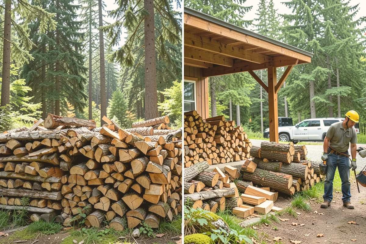 Log Bucking Service in Orting, Pierce County, WA - Measure and confirm your target round length