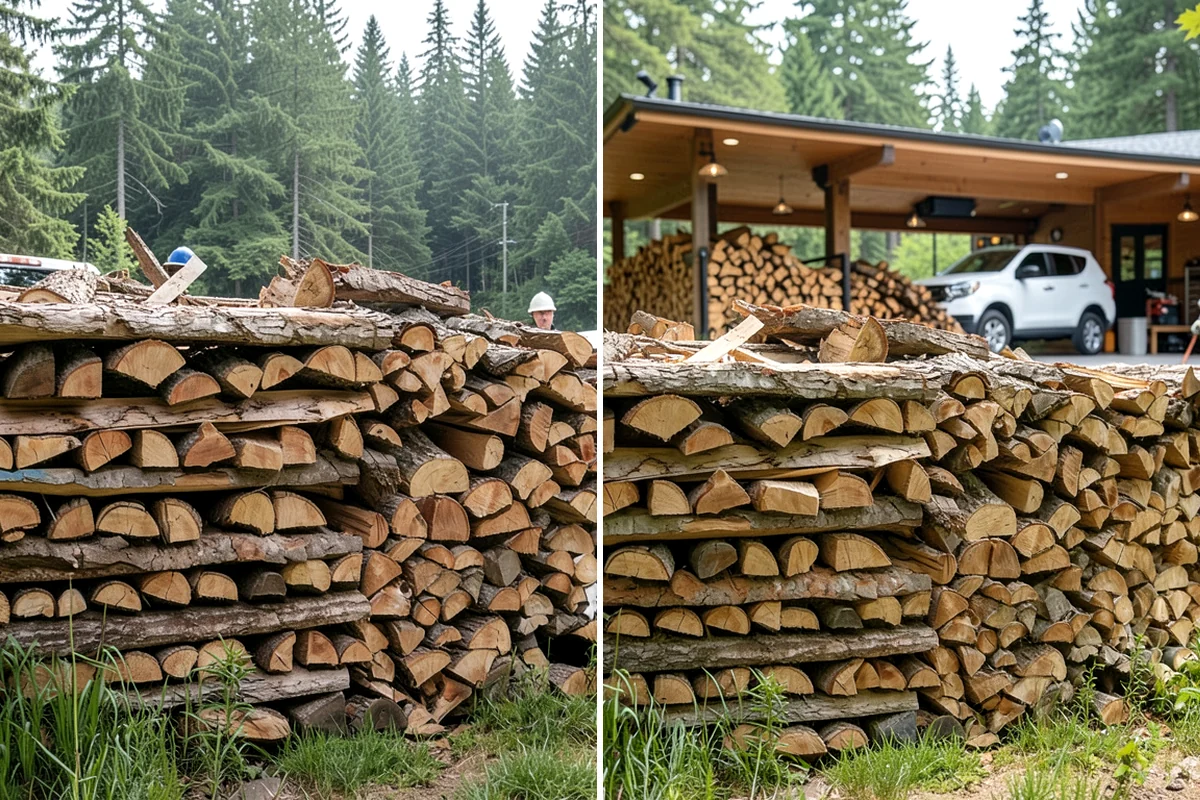 Log Bucking Service in Pacific, King County, WA - Measure and confirm your target round length