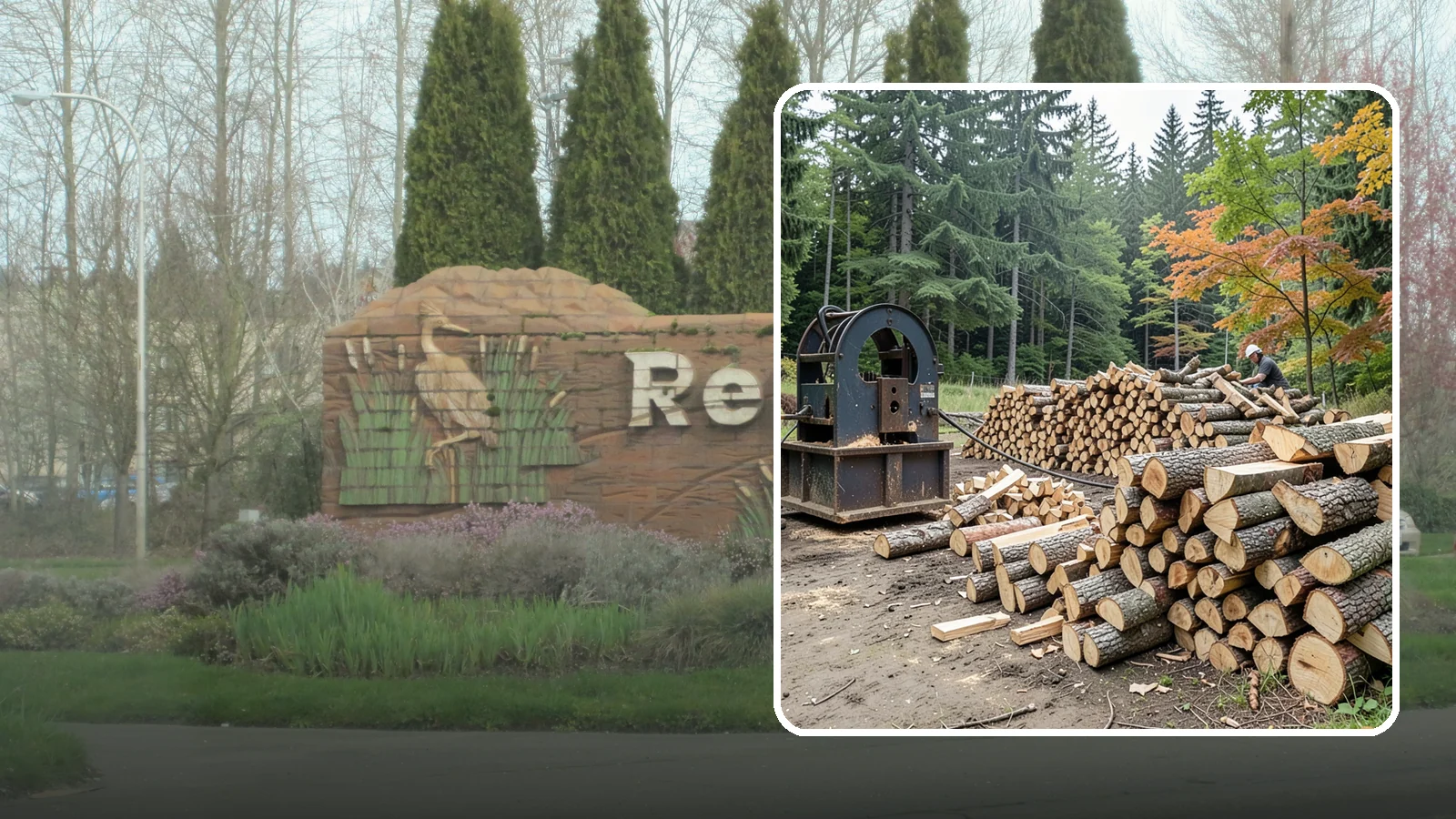 Log Bucking Service in Renton, King County, WA - We cut your long logs down to firewood-length rounds, sized for splitting, stacking, and your stove or fireplace.