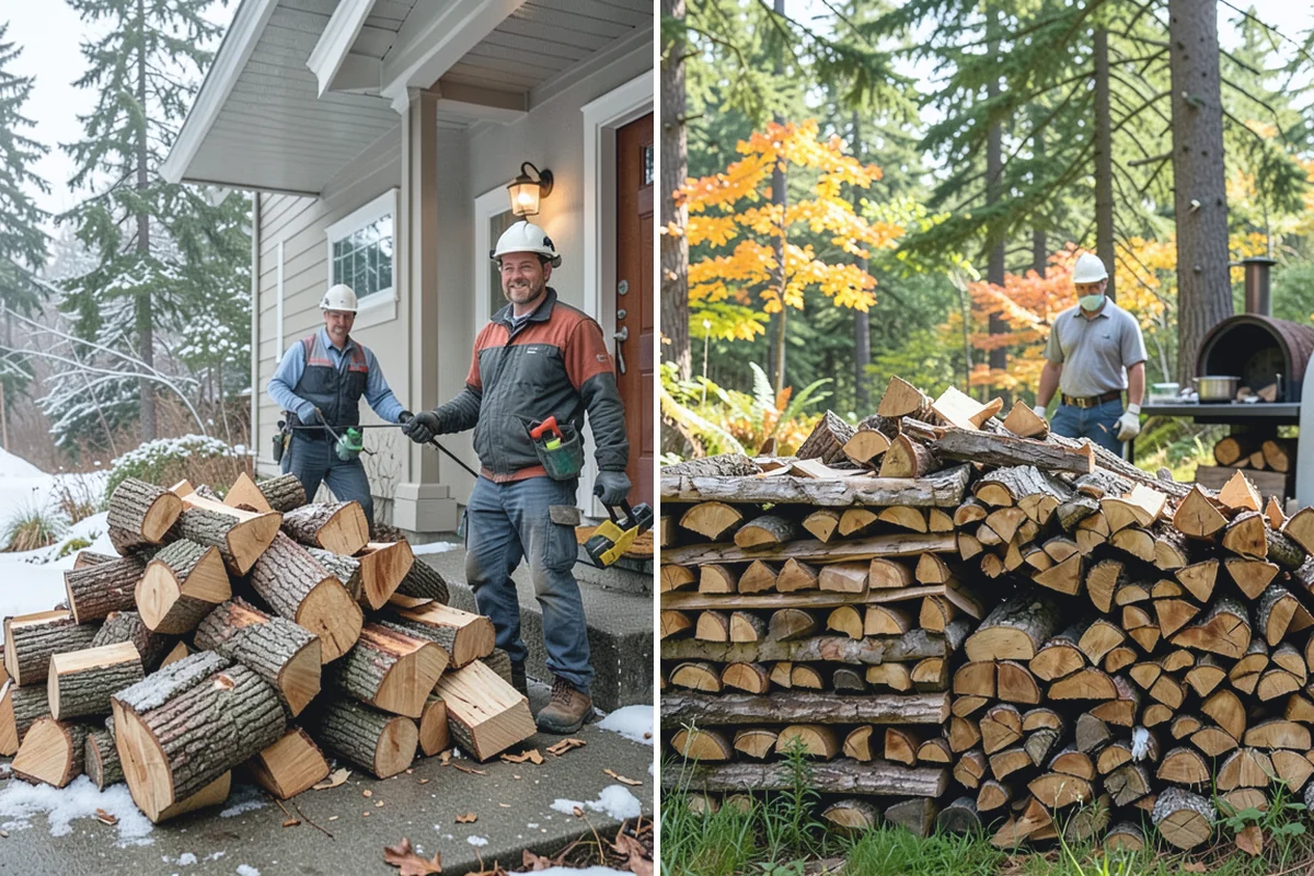 Log Bucking Service in Roy, Pierce County, WA - Measure and confirm your target round length