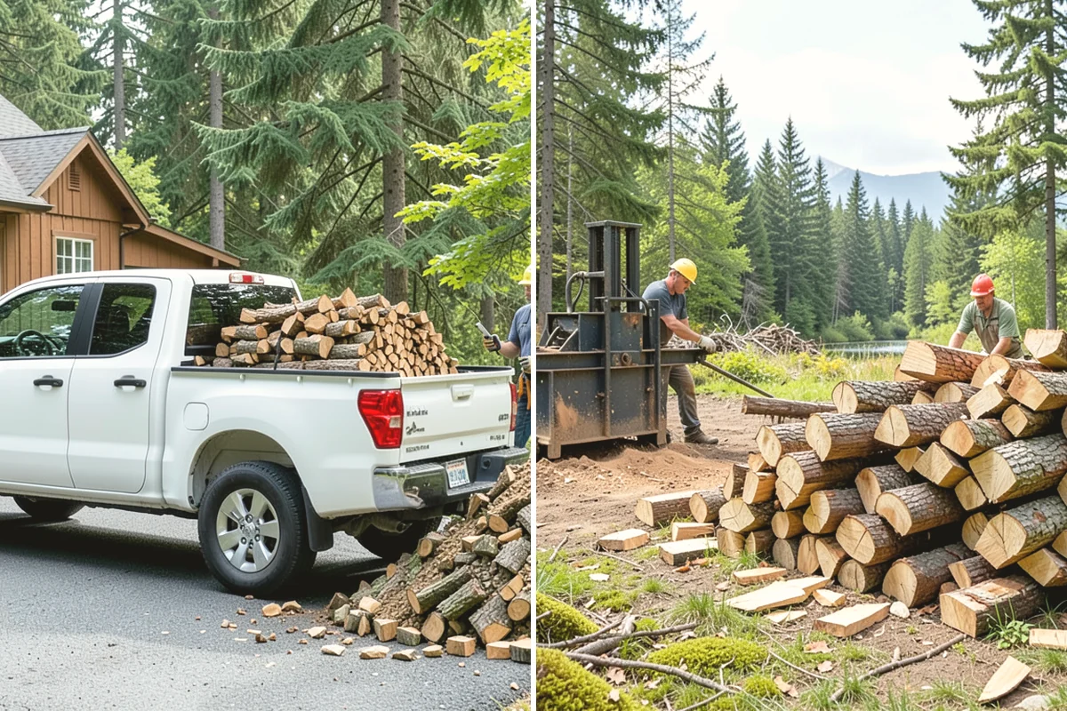 Log Bucking Service in Ruston, Pierce County, WA - Measure and confirm your target round length