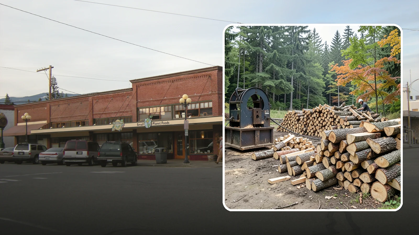 Log Bucking Service in Sedro-Woolley, Skagit County, WA - We cut your long logs down to firewood-length rounds, sized for splitting, stacking, and your stove or fireplace.